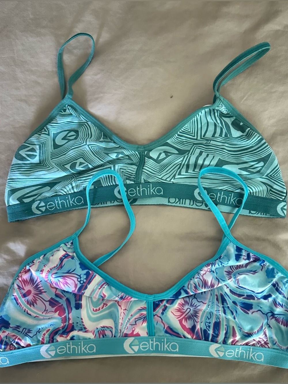 Women’s ethika blue bralette bundle SIZE XL